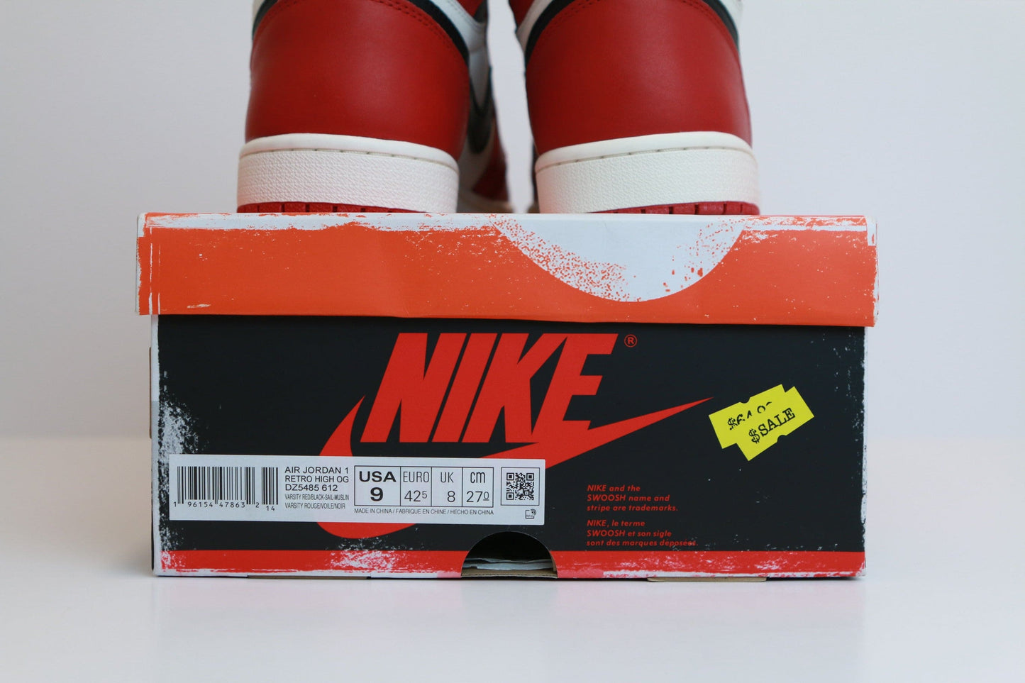 AJ1 LOST N FOUND DS SIZE 9M