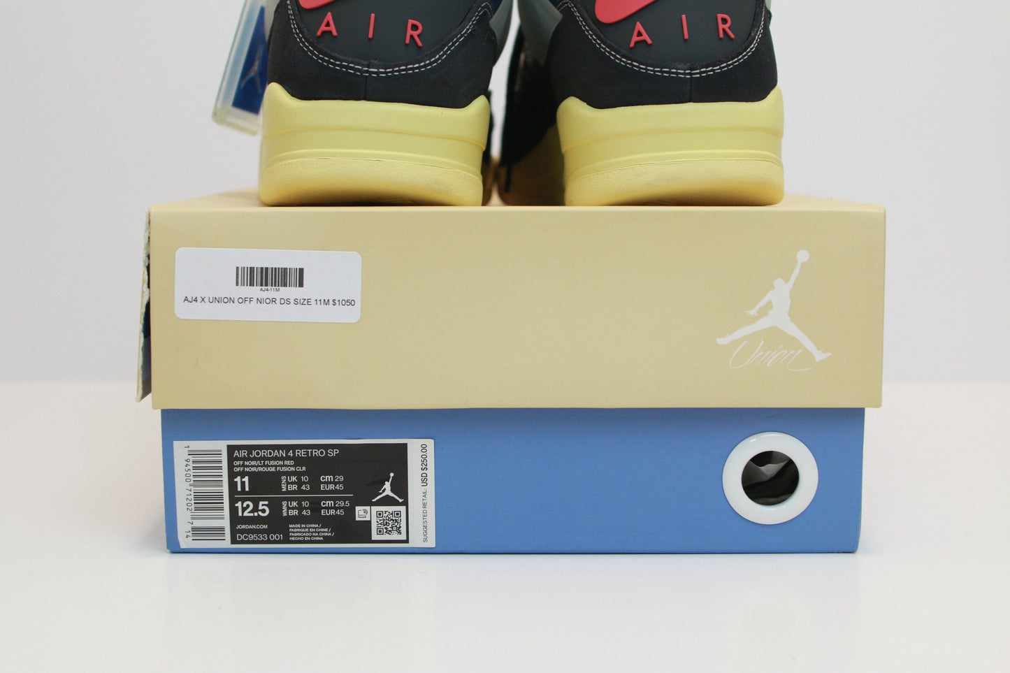 AJ4 X UNION OFF NIOR DS SIZE 11M
