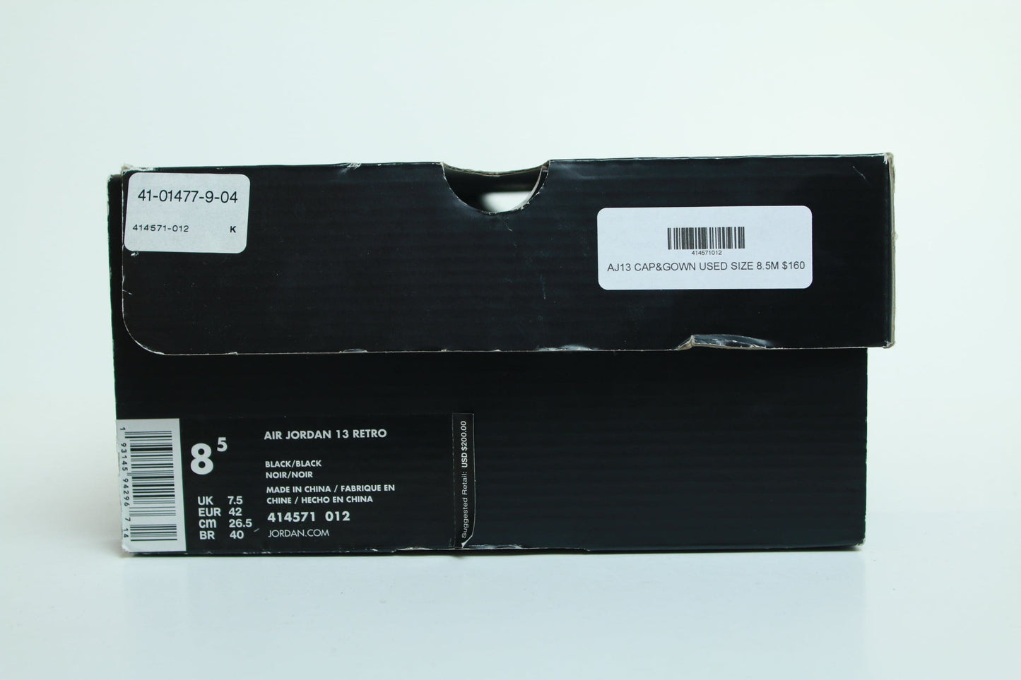 AJ13 CAP&GOWN USED SIZE 8.5M