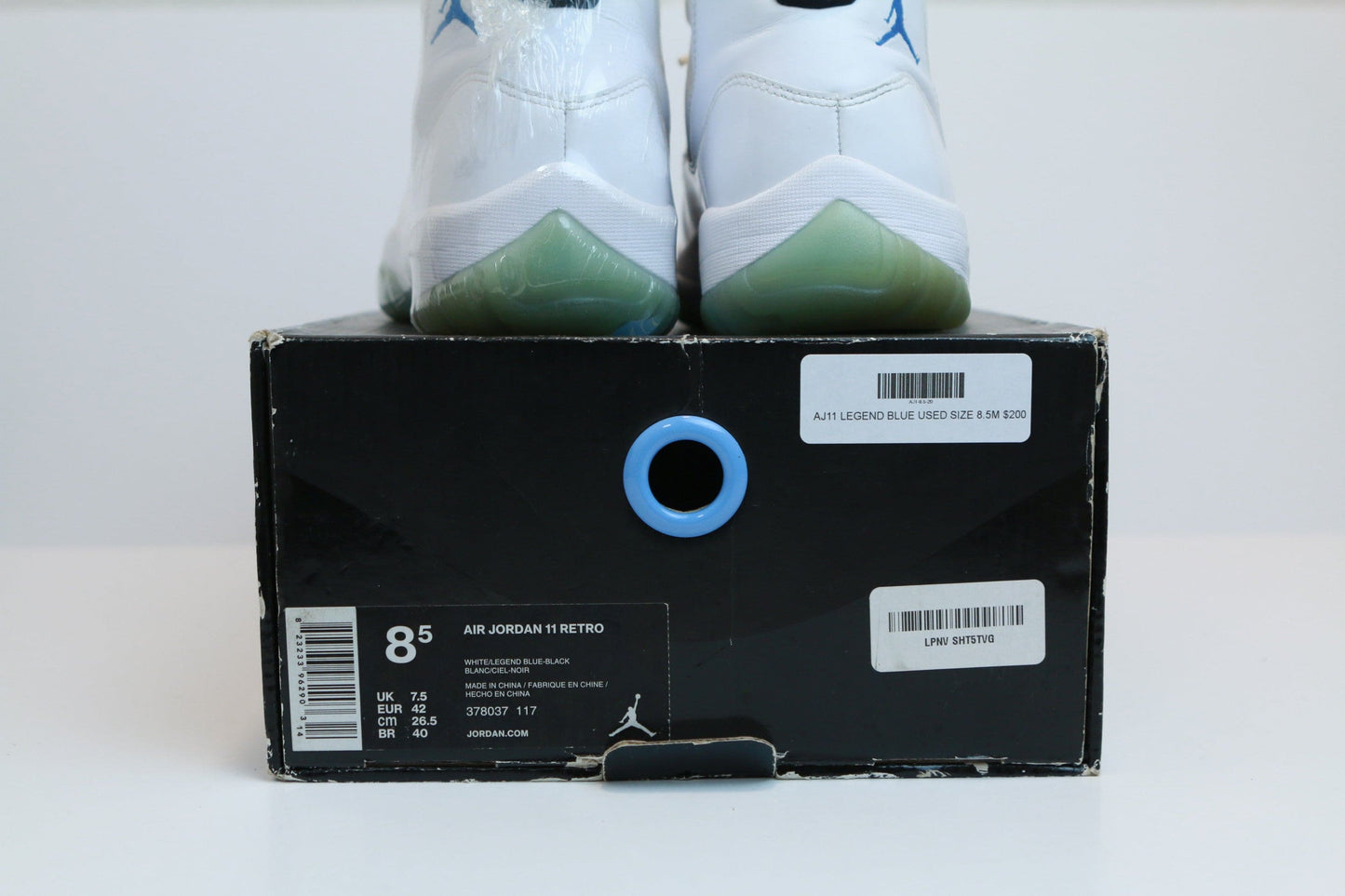 AJ11 LEGEND BLUE USED SIZE 8.5M