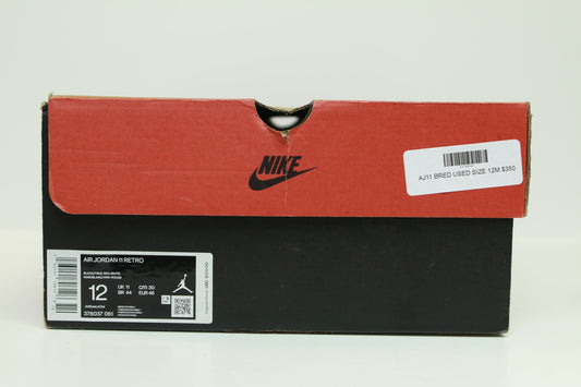 AJ11 BRED USED SIZE 12M
