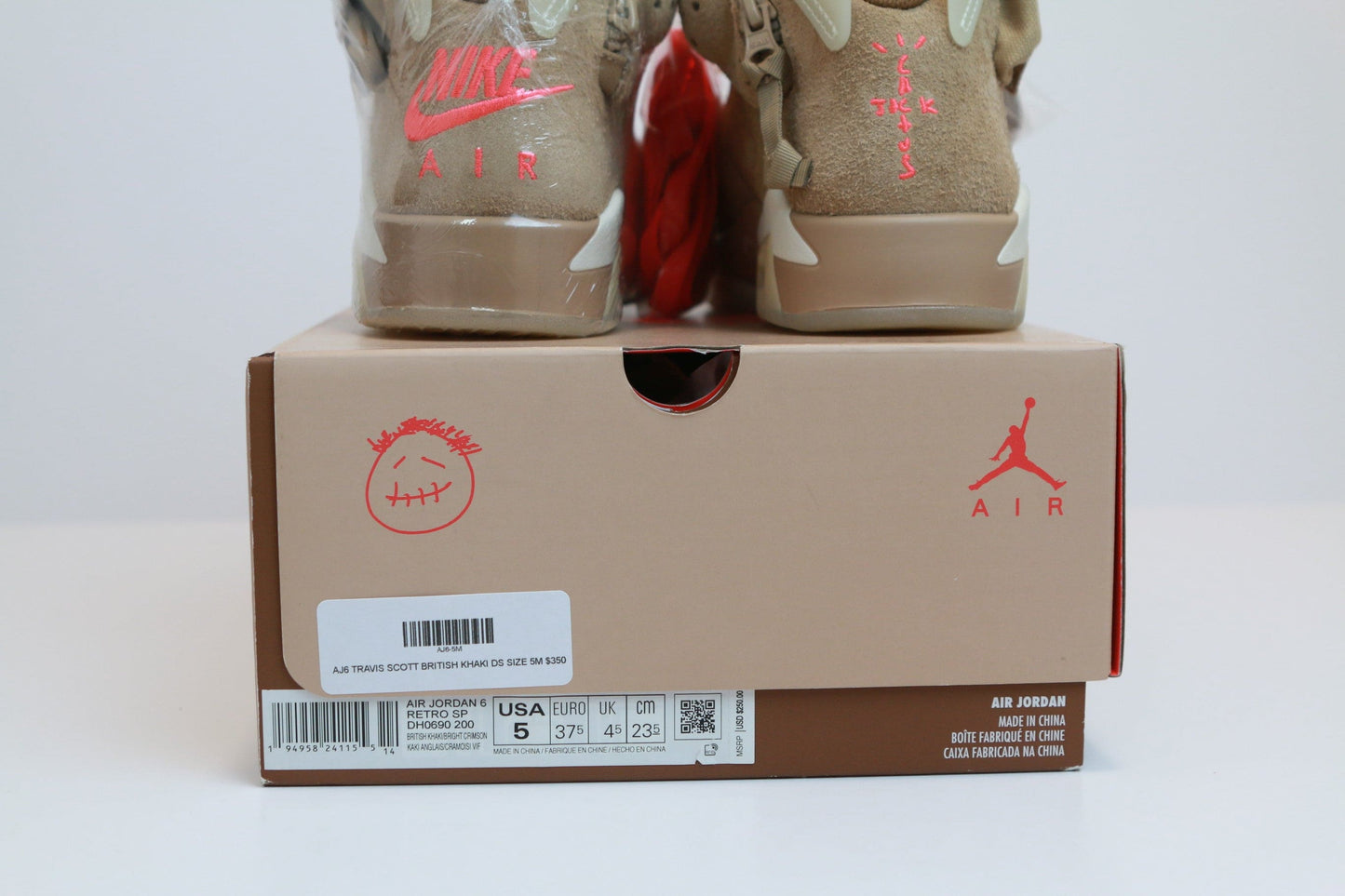 AJ6 TRAVIS SCOTT BRITISH KHAKI DS SIZE 5M